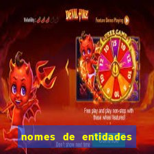 nomes de entidades do mal